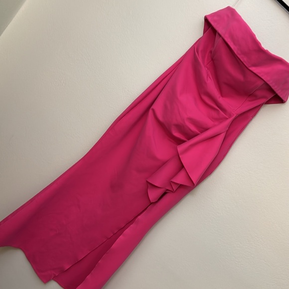 ELLIATT Across gown pink Elegant Pink Strapless Evening Dress XL - Picture 7 of 15